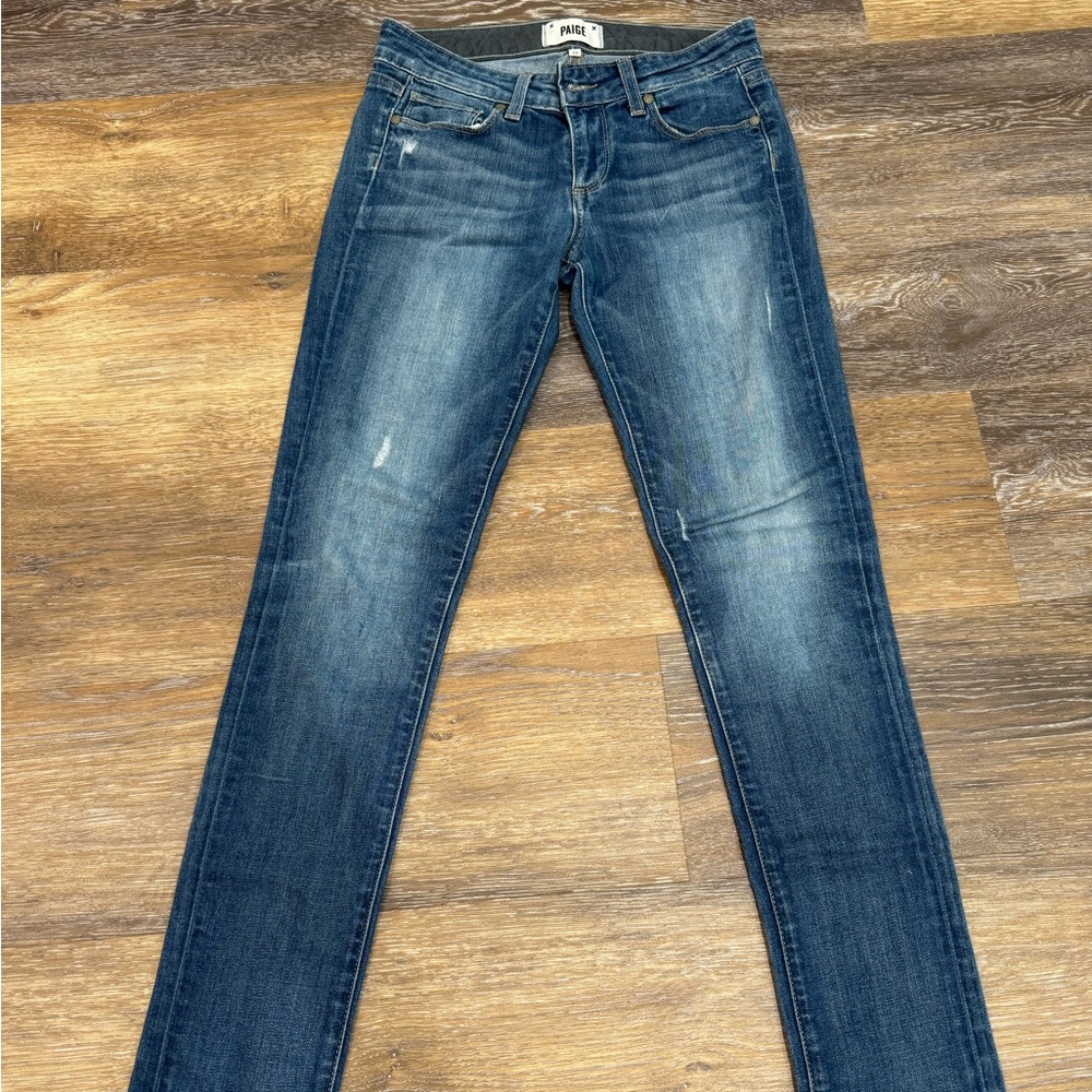 PAIGE Dark Blue Skinny Jeans